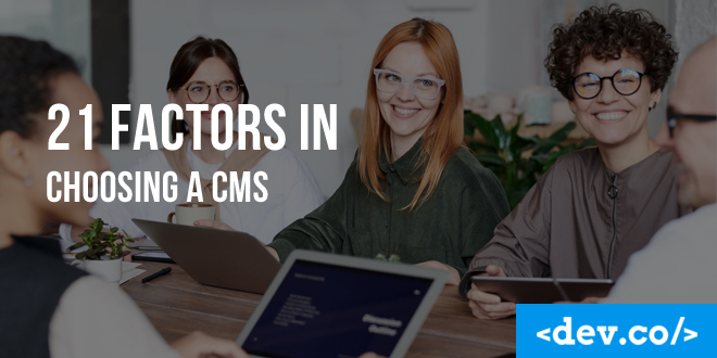 How To Choose A CMS (Content Management System) [21 Factors] — featured image