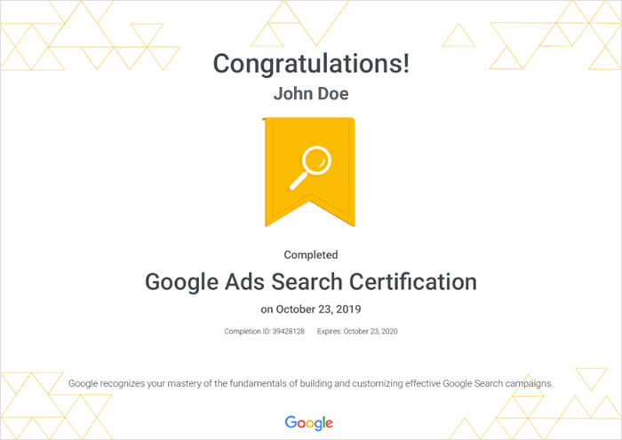 Google Ads Certification