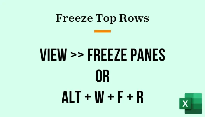 Freeze your top rows