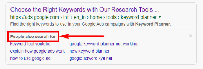 What is people also search for PASF