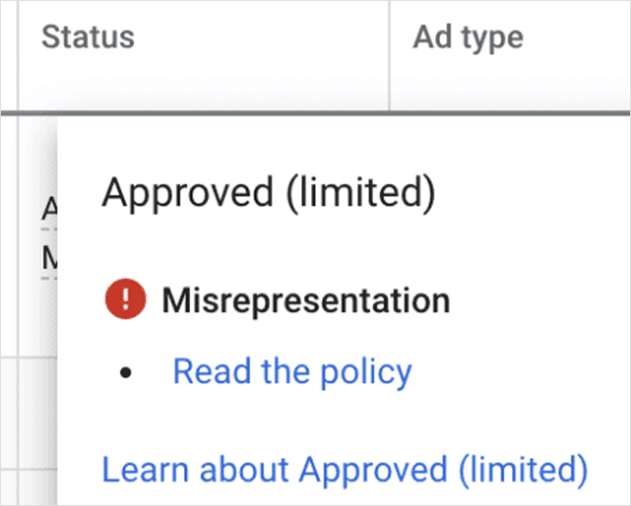 Carefully creating and reviewing all Google ads