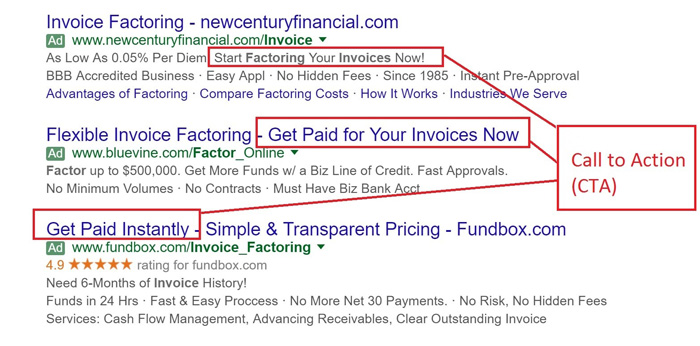 What is a PPC Call to Action, cta stands & cta copy, effective cta, also cta examples, secondary cta,same cta