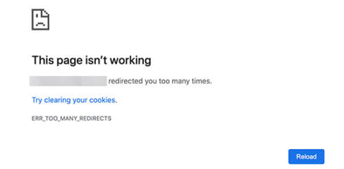 Redirect plugin failure