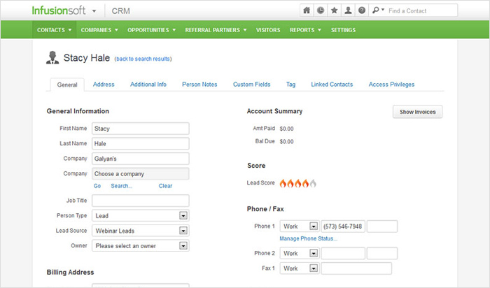 Infusionsoft CRM