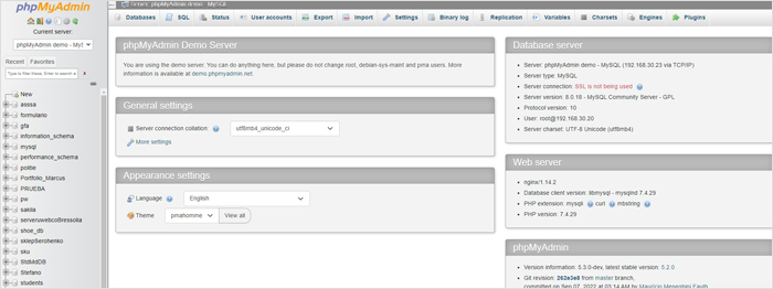 PHPMyAdmin