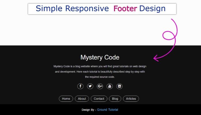 Best Practices for website footer