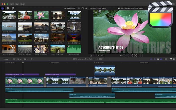 Final-Cut-Pro-X video editing