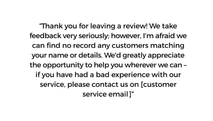 Dealing with fake review