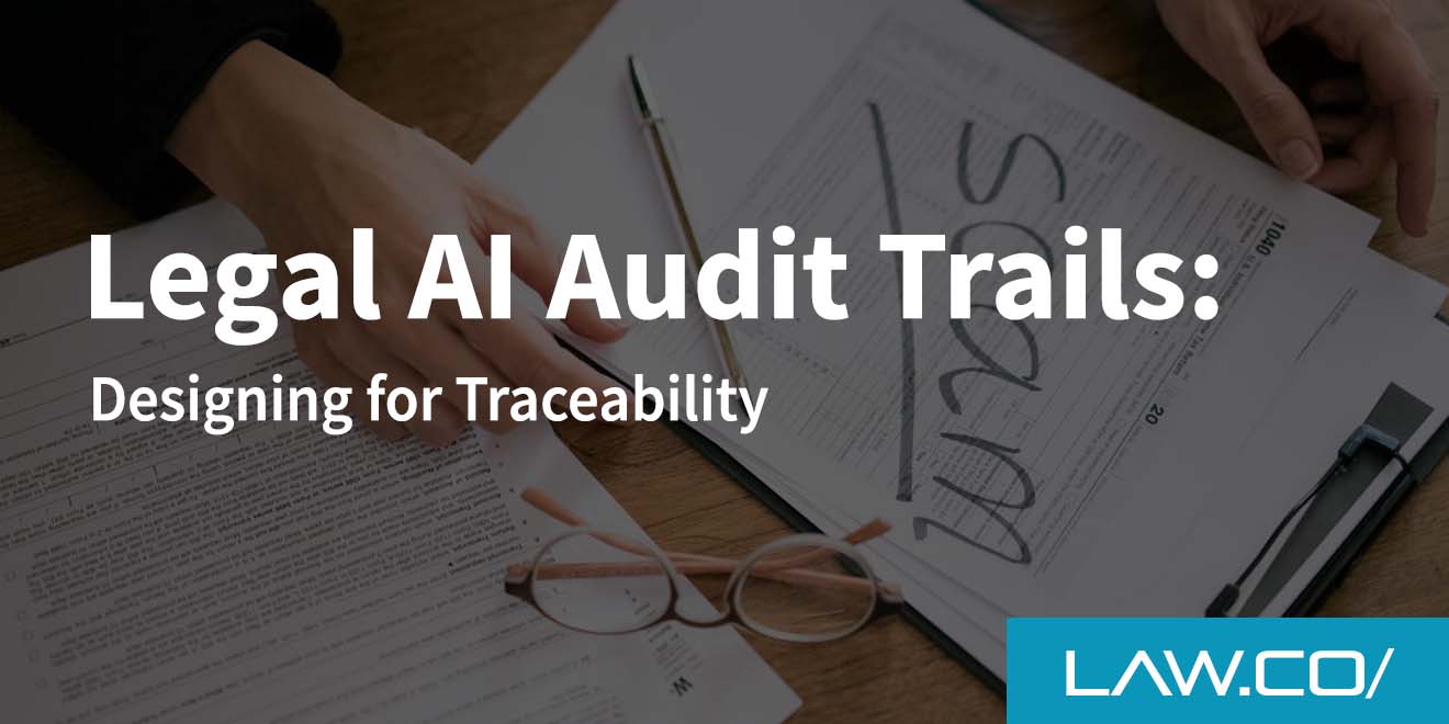 Legal AI Audit Trails: Designing for Traceability