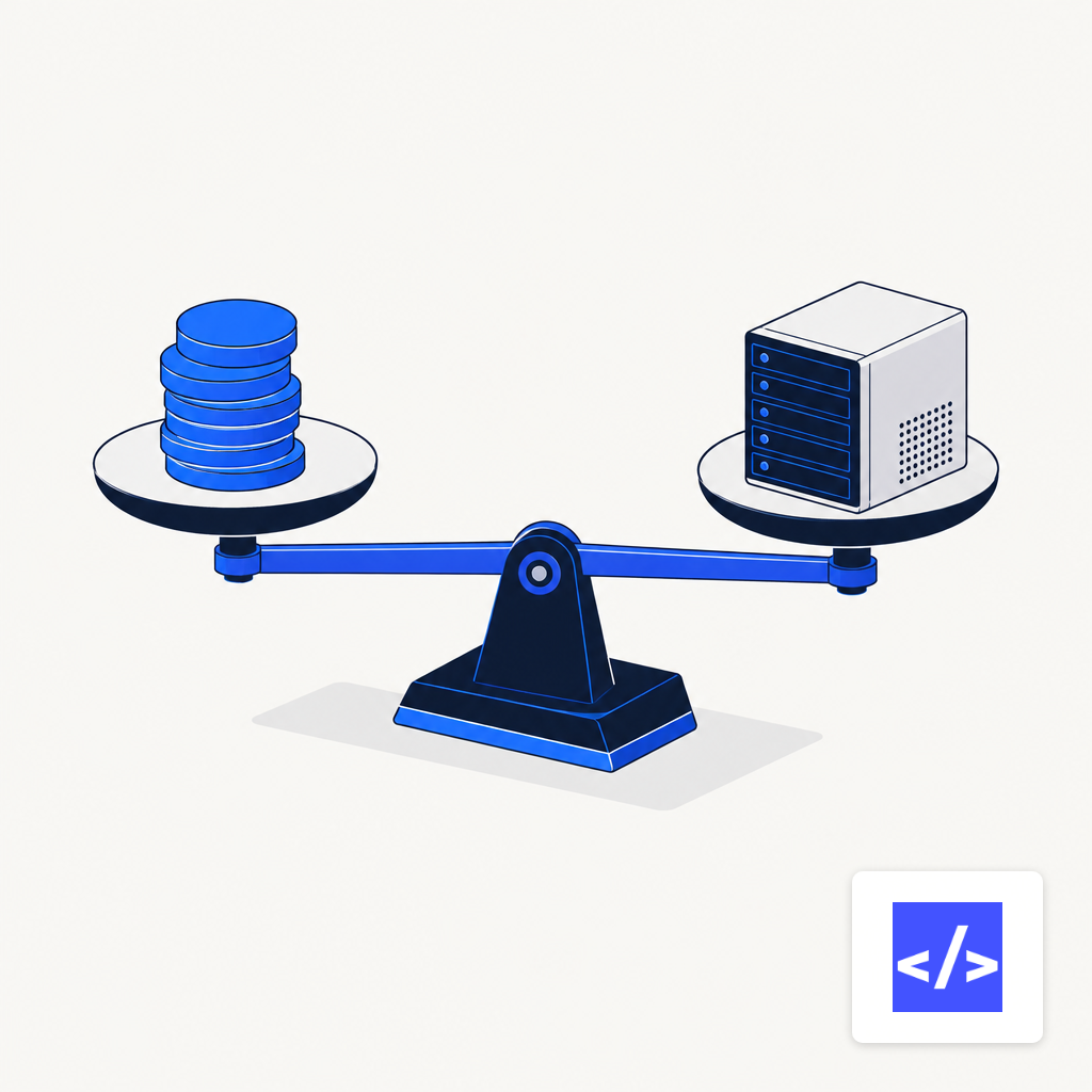 Coins balanced against a server chassis on a scale