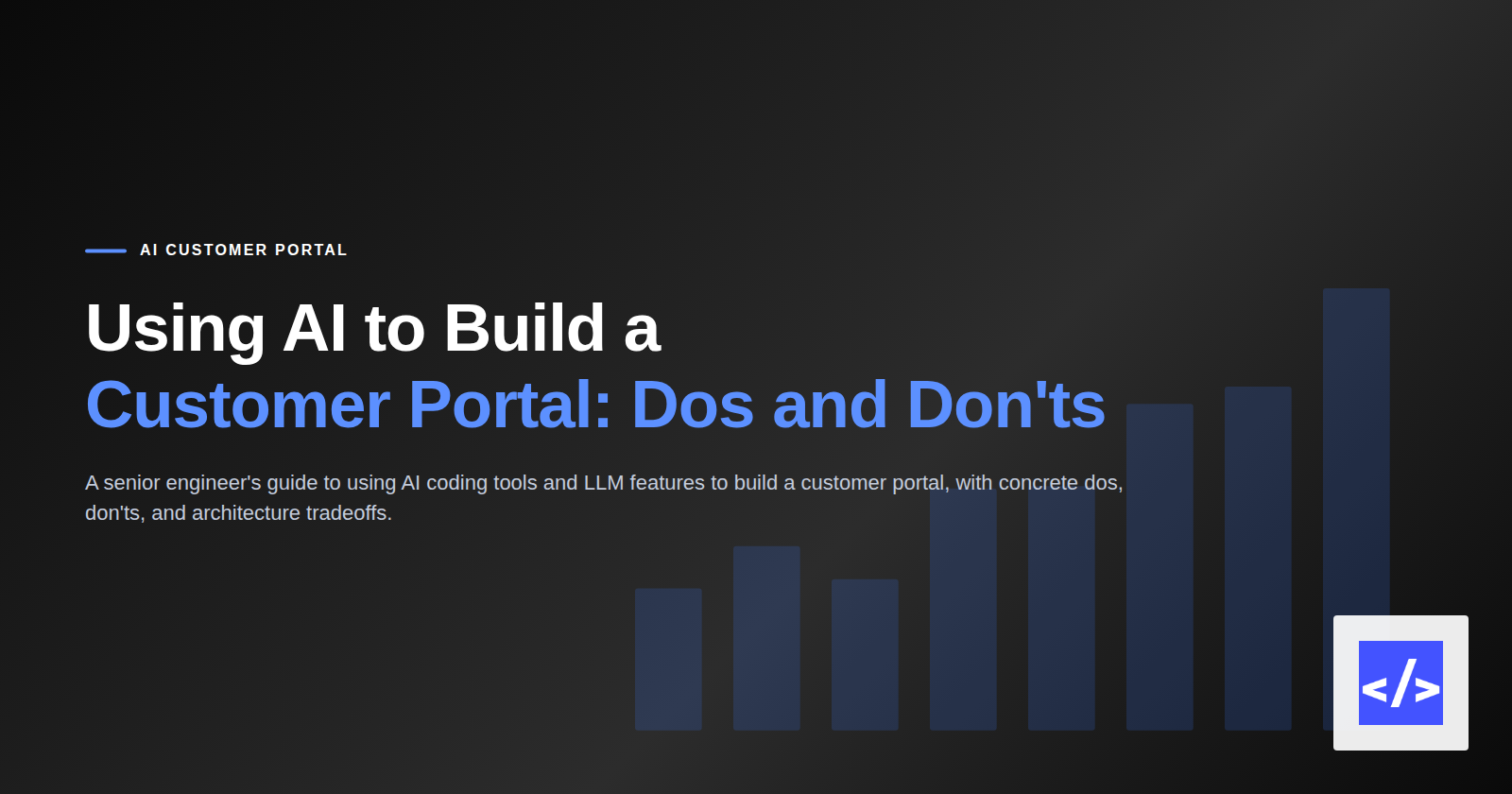 Using AI to Build a Customer Portal: Dos and Don'ts — featured image