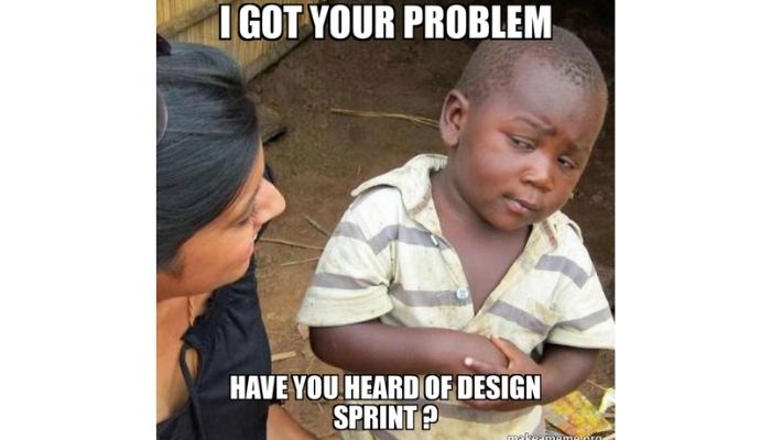 Design sprint meme