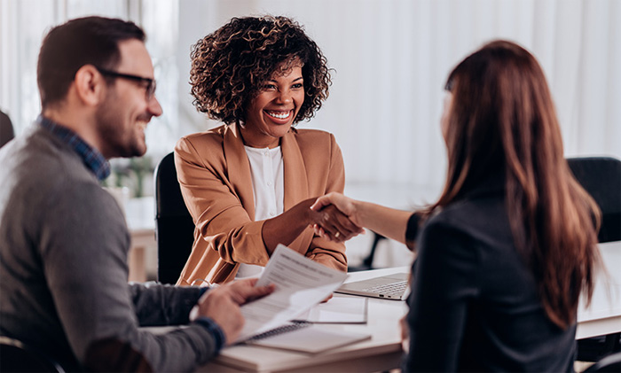 Display positive body language