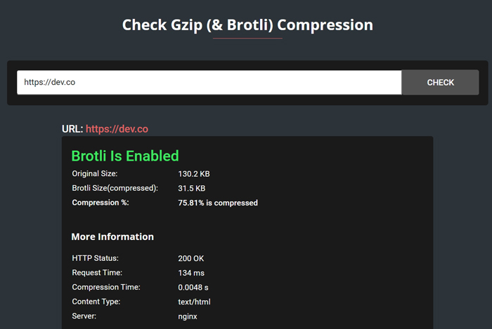 GZIP Compression