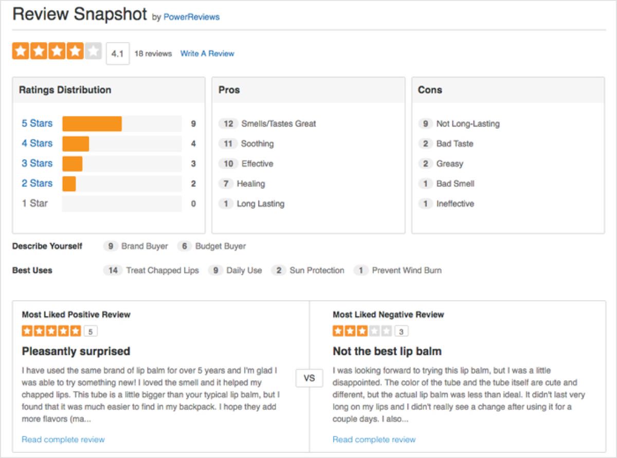 Highlight Customer Reviews