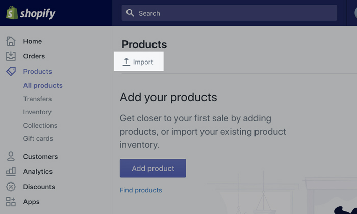 Import your Store Data to Shopify