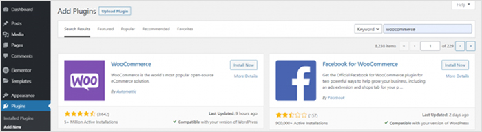 Install WooCommerce