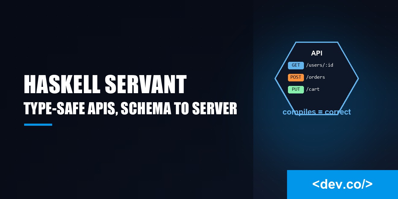 Haskell Servant: Type-Safe APIs from Schema to Server — featured image