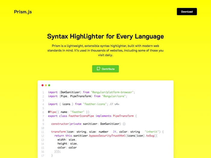 Prism Free HTML Template