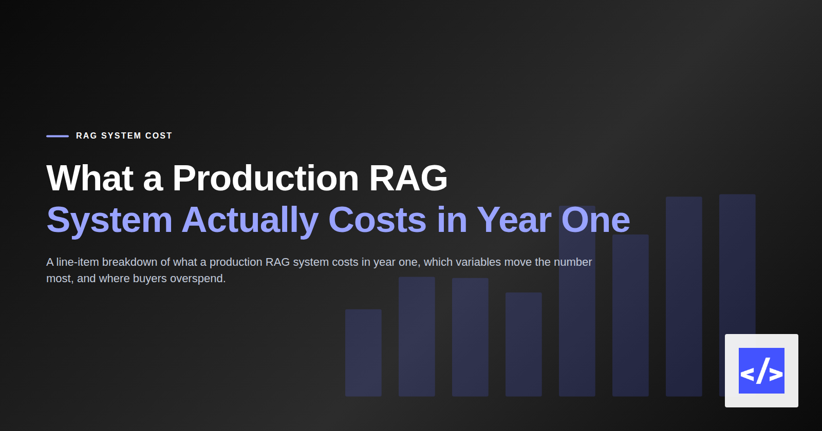 What a Production RAG System Actually Costs in Year One — featured image