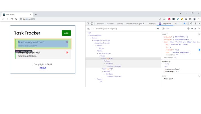 React debugging