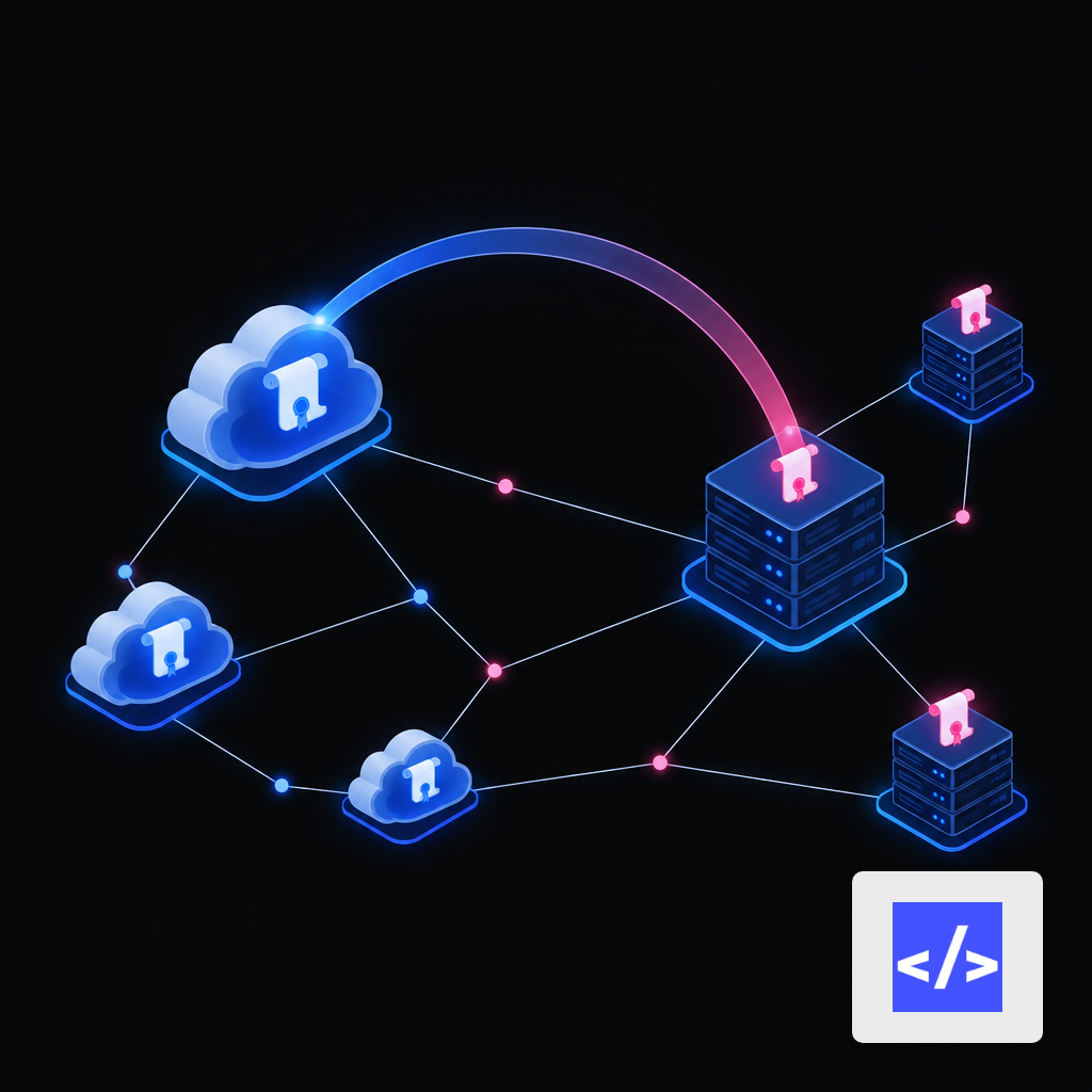 Workloads across cloud and on-prem exchanging short-lived identity certificates